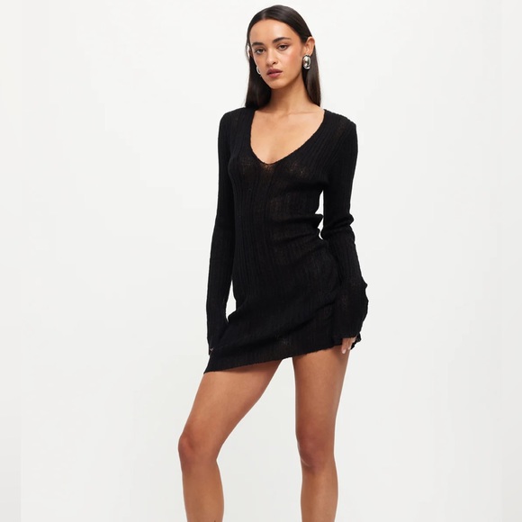 Lioness Coyote KNIT Dress Black / XS